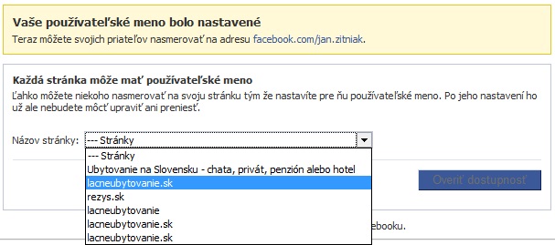 Ako na vlastnú adresu vo facebook