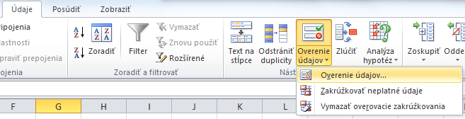 Microsoft Excel 2010 - ako obmedziť zadávanie duplicitných hodnôt v stĺpci