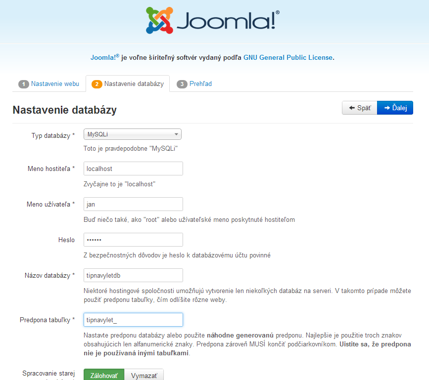 instalacia-joomla-3-druhy-krok-nastavenie-databazy